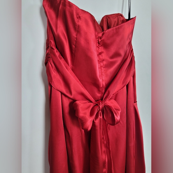 Alfred Angelo Red Satin Dress - Picture 8 of 15